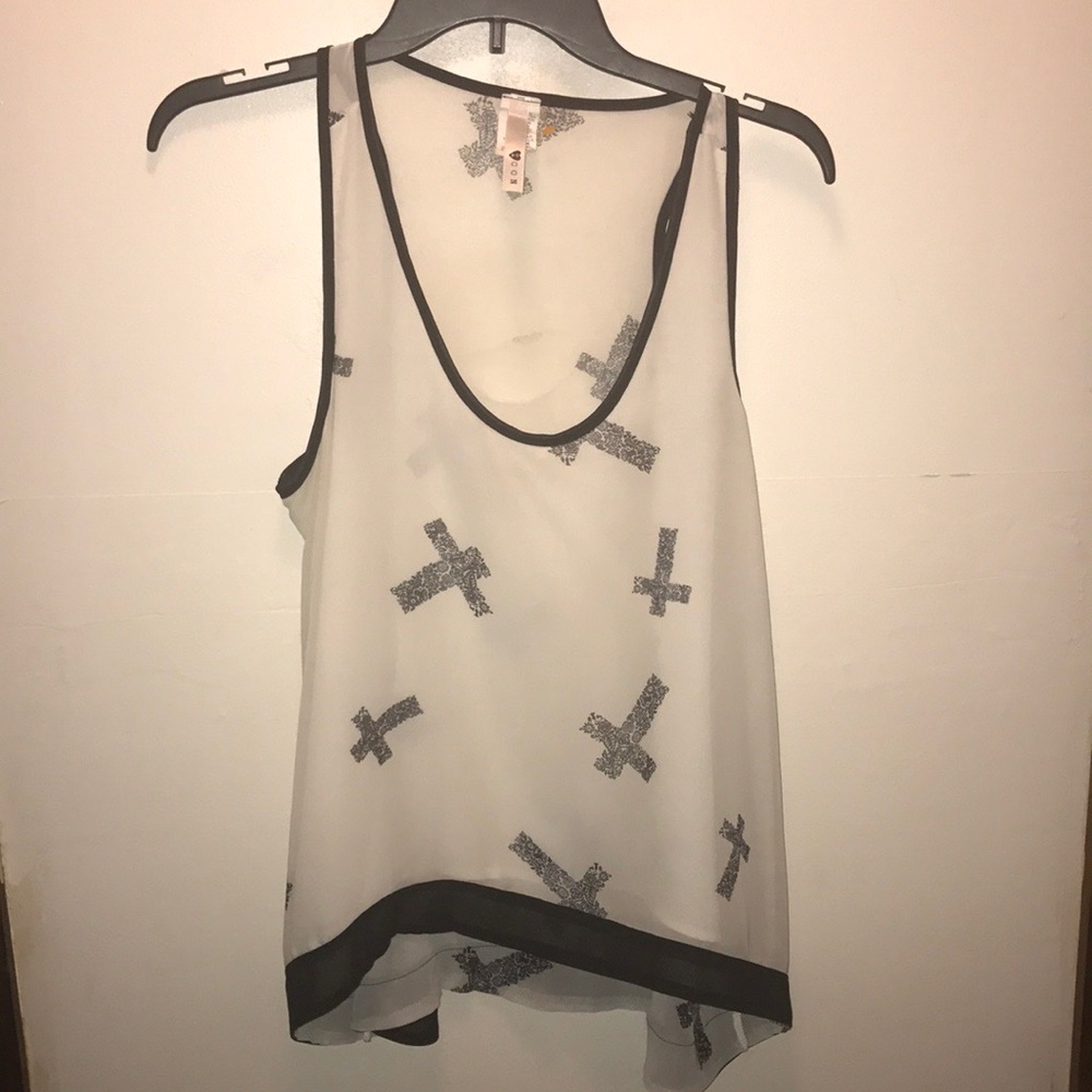 Black and white cross shirt (never worn)